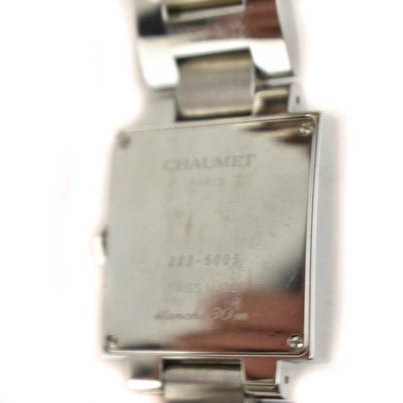 CHAUMET: Silver, Stainless Steel Logo Quartz Watch - Picture 7 of 8